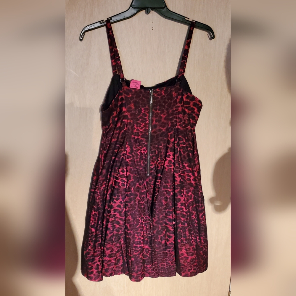 Torrid X Betsey Johnson Leopard Mini BabyDoll Dress, Size 14 NWT - Picture 5 of 9